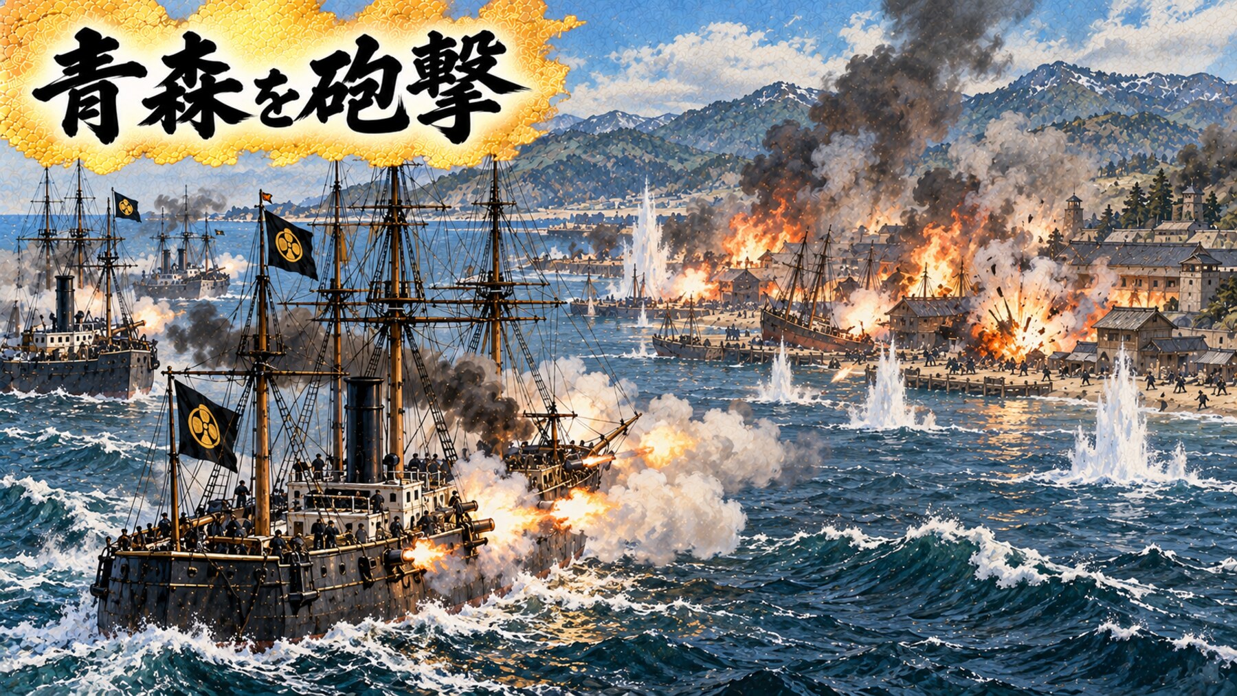 旧幕府艦隊による青森の艦砲射撃