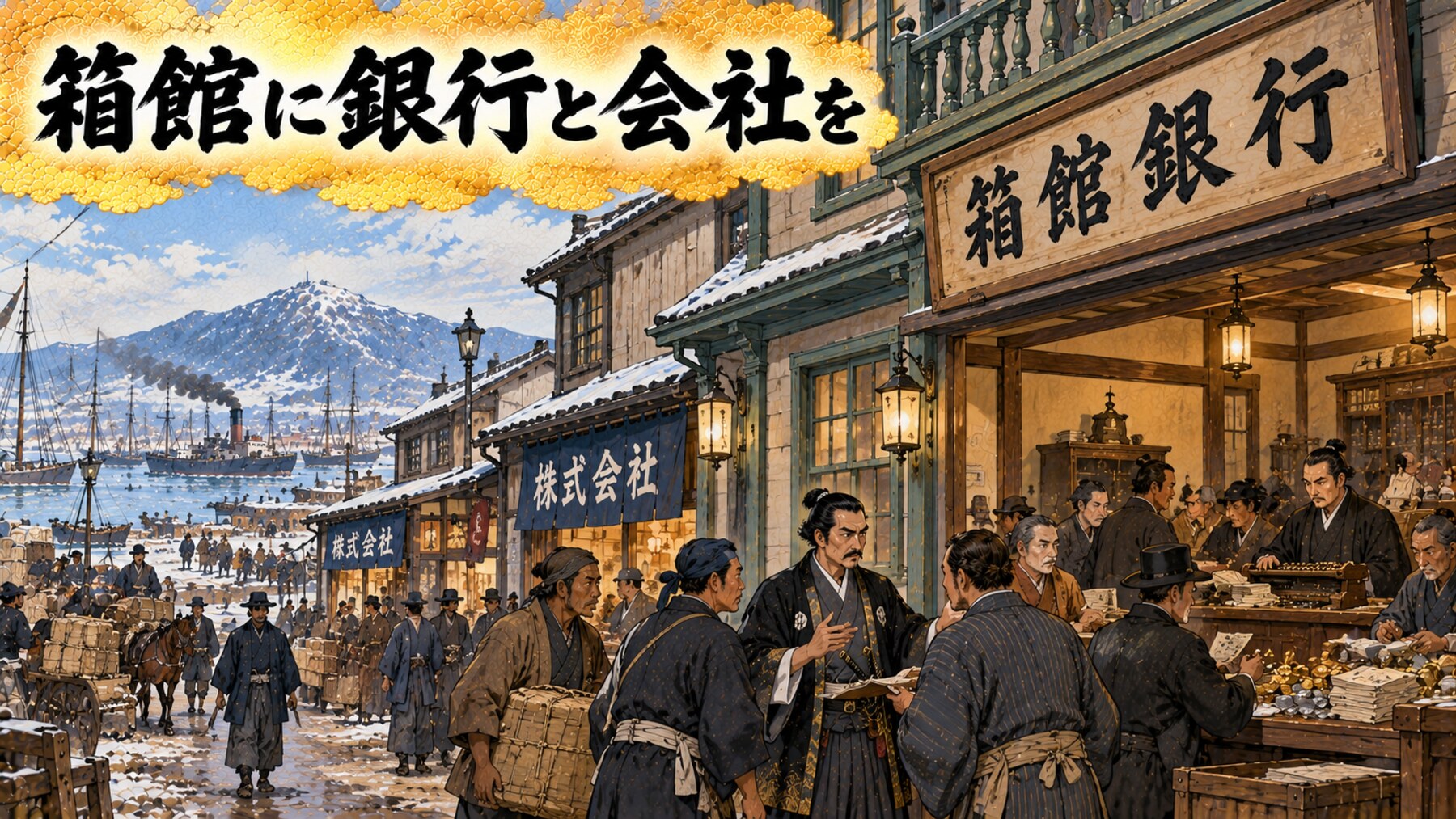 箱館の銀行と株式会社