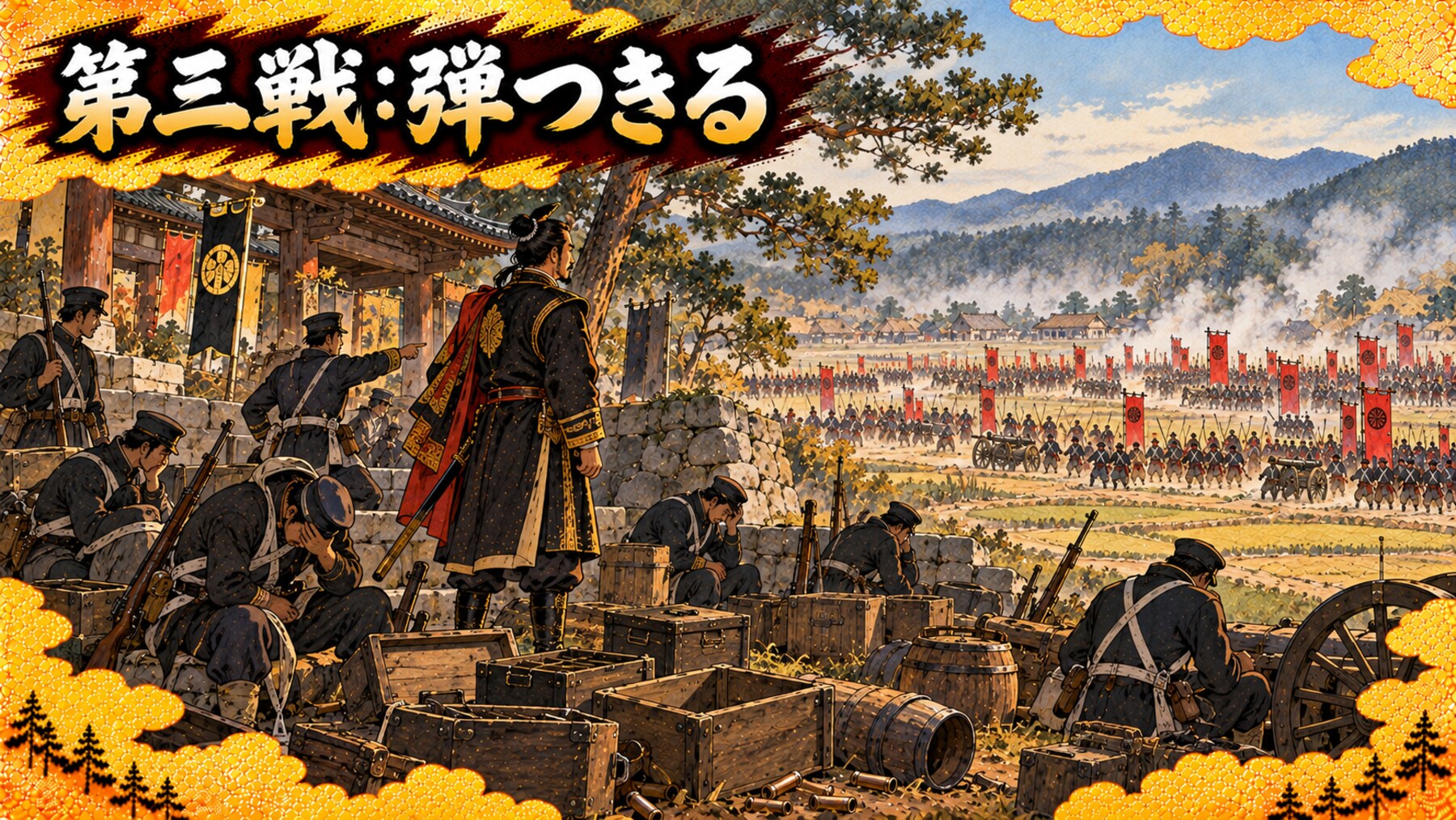 第三戦:弾も火薬もつきる