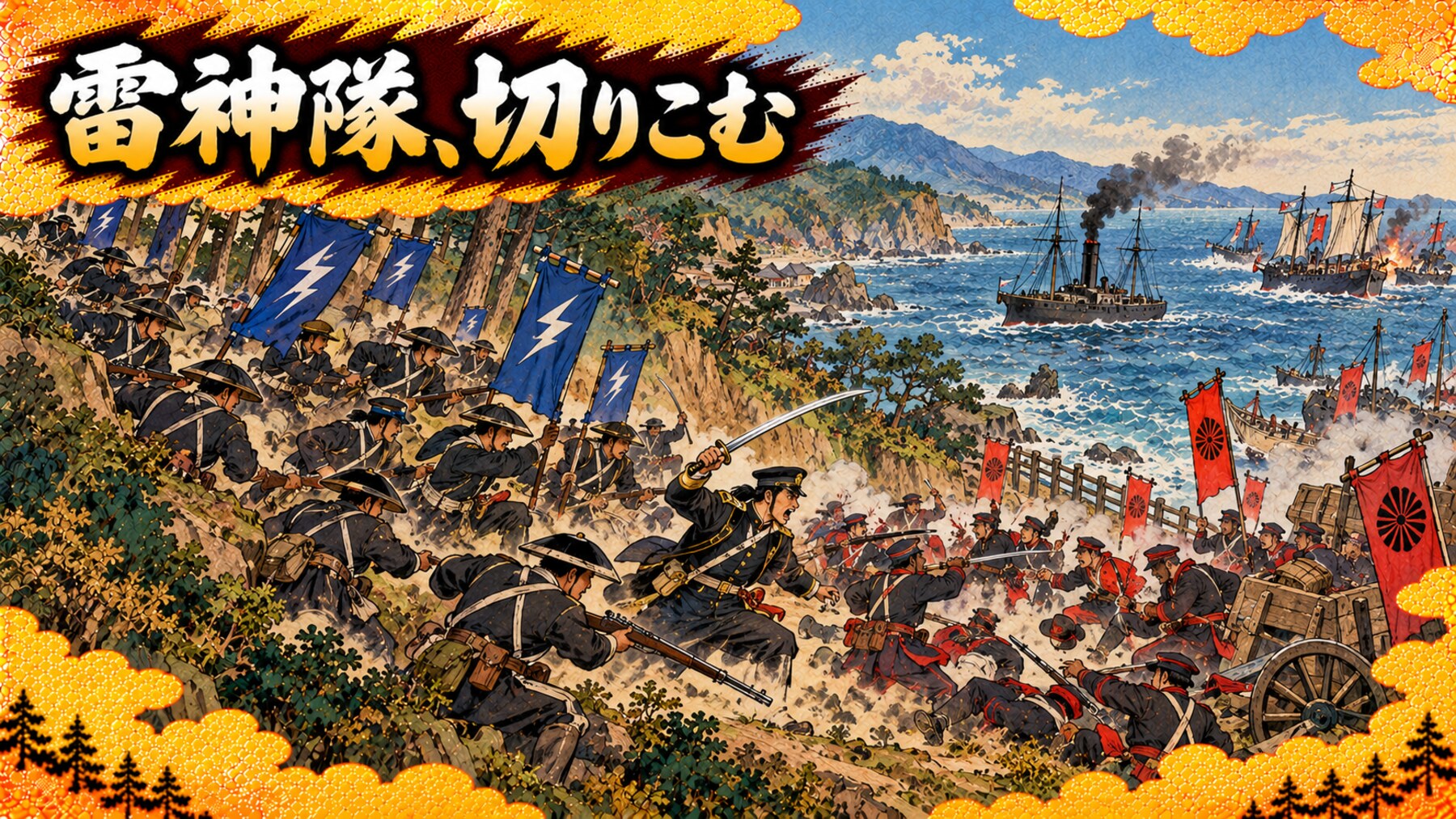 桑名藩・雷神隊の切りこみ