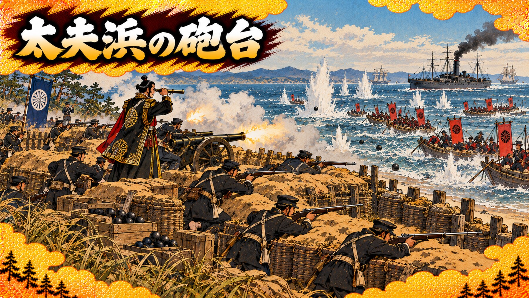 太夫浜の砲台